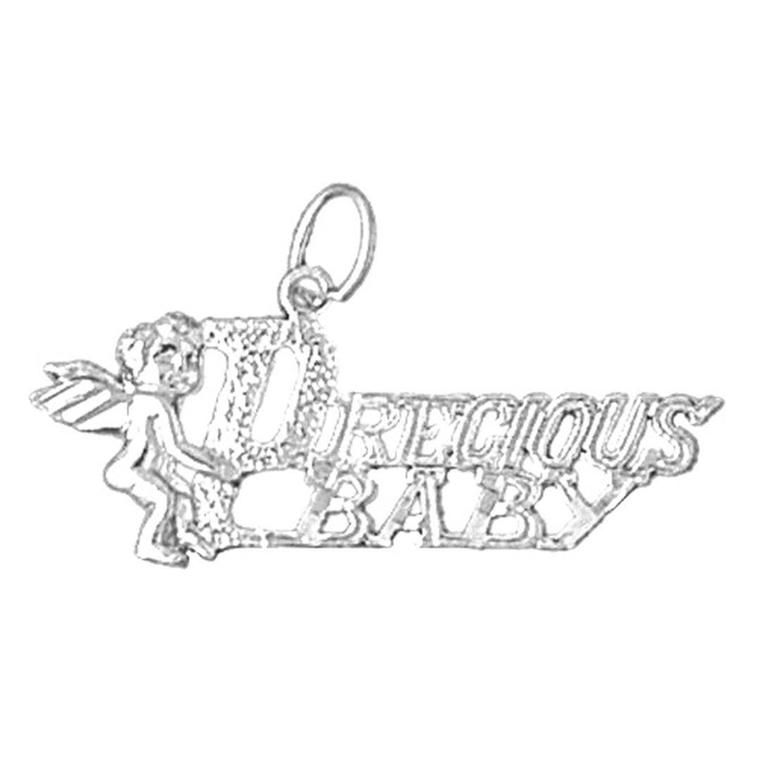 Sterling Silver I Love My Baby Pendant