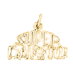 Yellow Gold-plated Silver Super Daughter Pendant