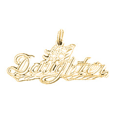 Yellow Gold-plated Silver #1 Daughter Pendant