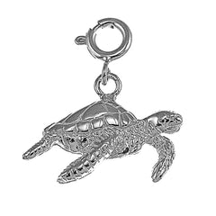 Sterling Silver Turtles Pendant