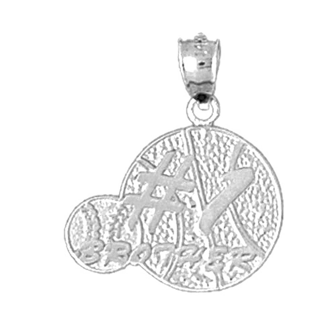 Sterling Silver #1 Brother Pendant