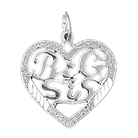 Sterling Silver Big Sis Pendant
