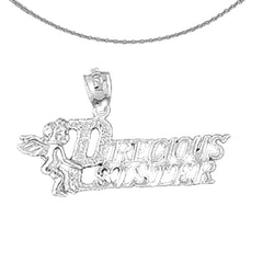 Sterling Silver Precious Sister Pendant (Rhodium or Yellow Gold-plated)