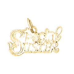 Yellow Gold-plated Silver Special Sister Pendant