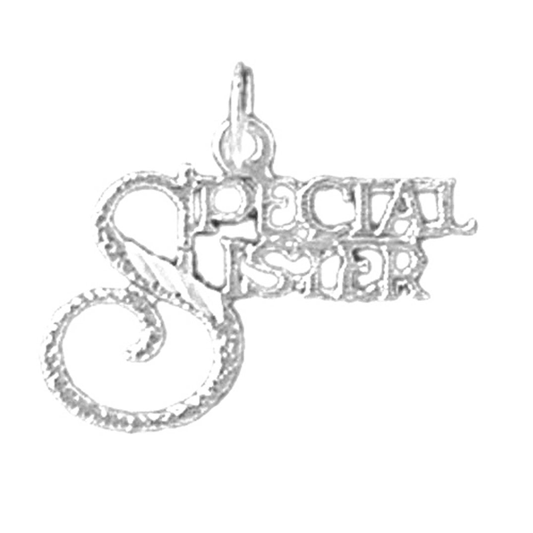 Sterling Silver Special Sister Pendant