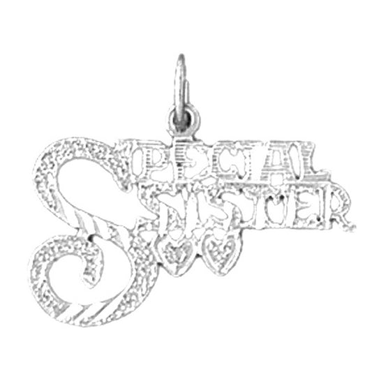 Sterling Silver Special Sister Pendant