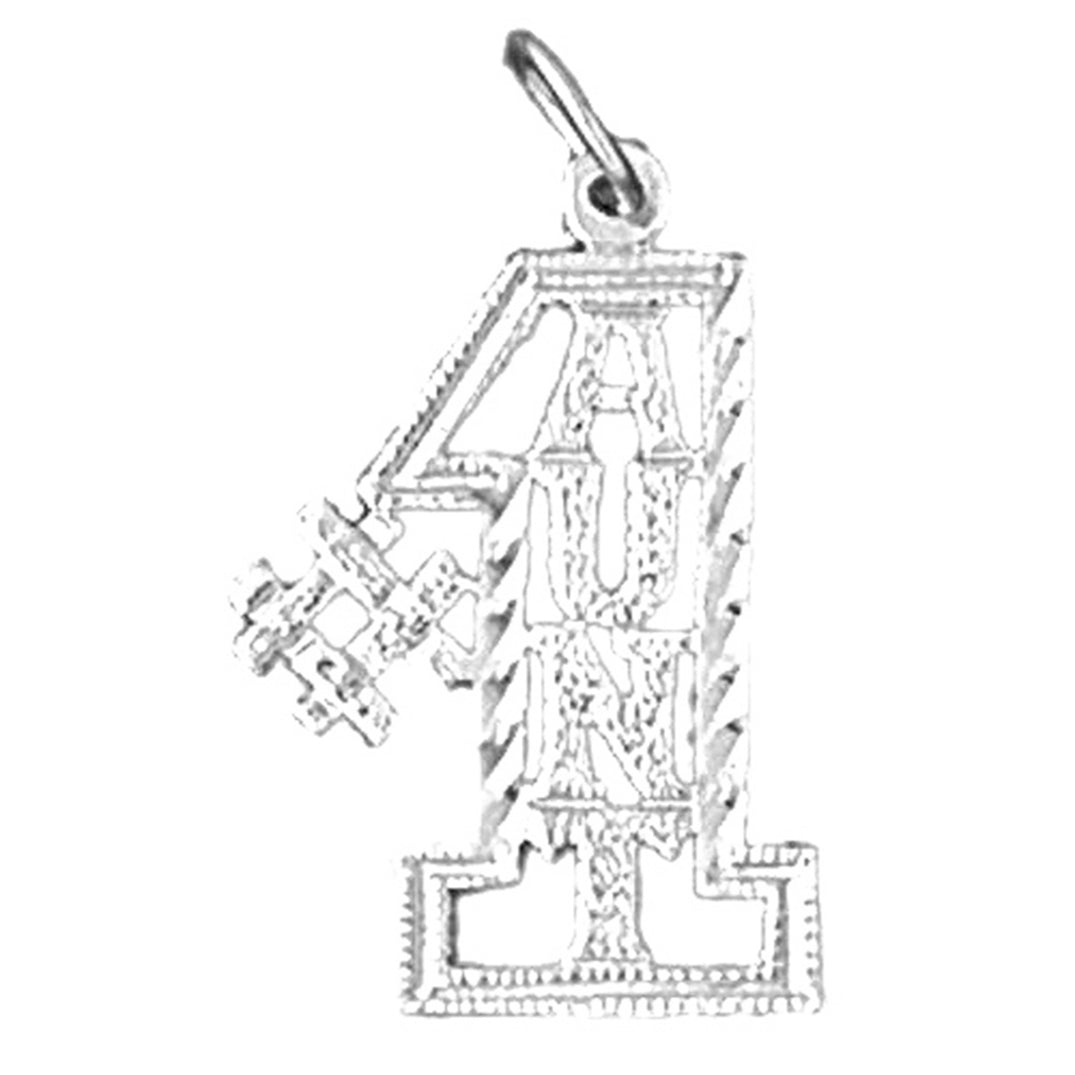 Sterling Silver #1 Aunt Pendant