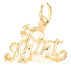 Yellow Gold-plated Silver #1 Aunt Pendant