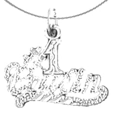 Sterling Silver #1 Cousin Pendant (Rhodium or Yellow Gold-plated)