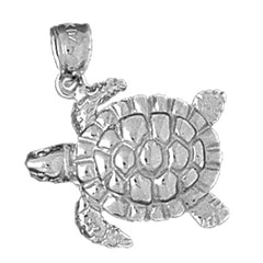 Sterling Silver Turtles Pendant