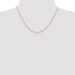 14K Rose Gold 1.15mm Cable Rope Chain