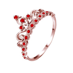 Platinum Princess Crown Ring