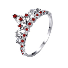 18K Gold Princess Crown Ring