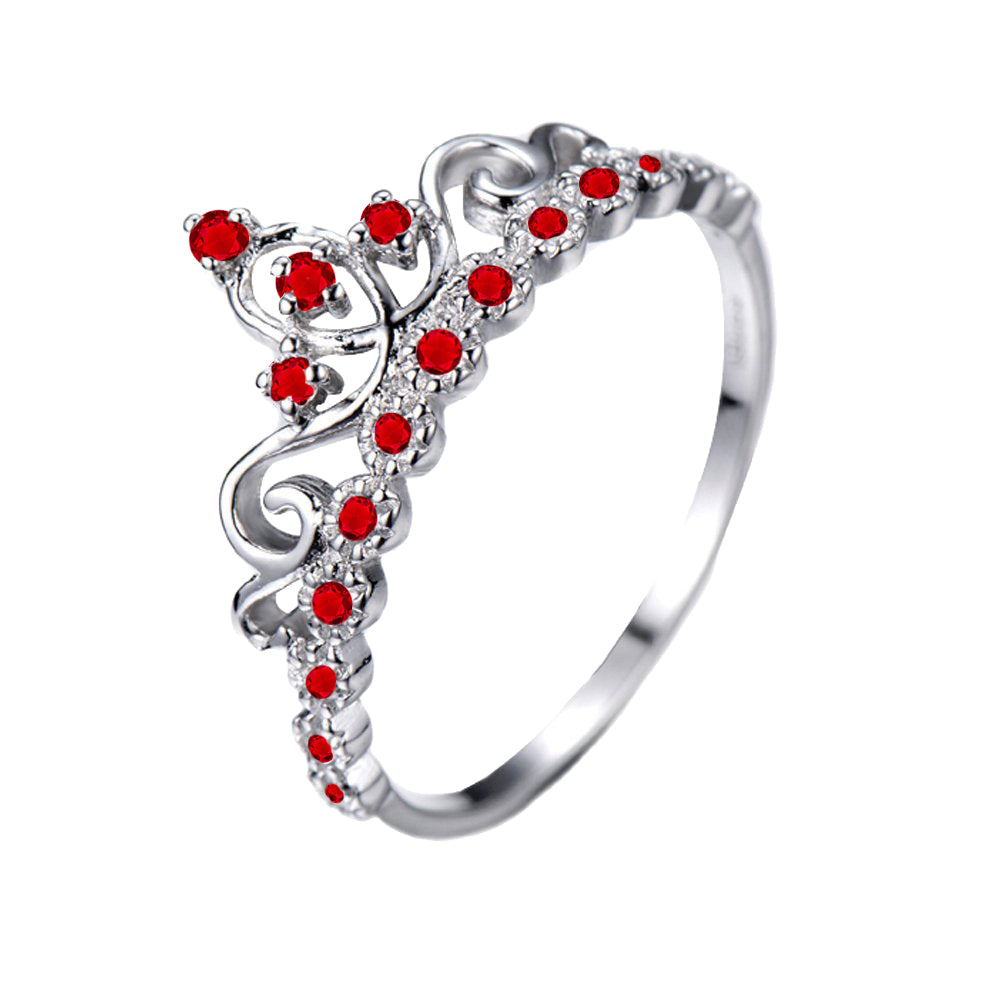 18K Gold Princess Crown Ring