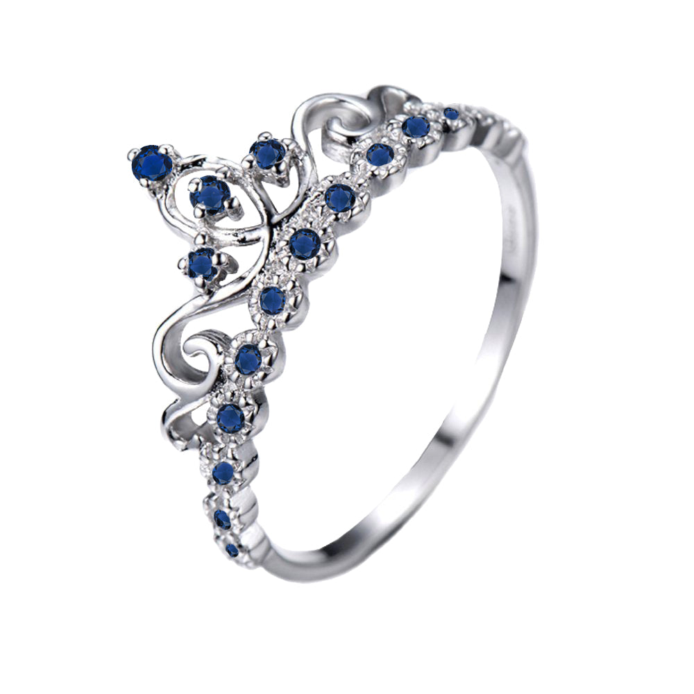 18K Gold Princess Crown Ring