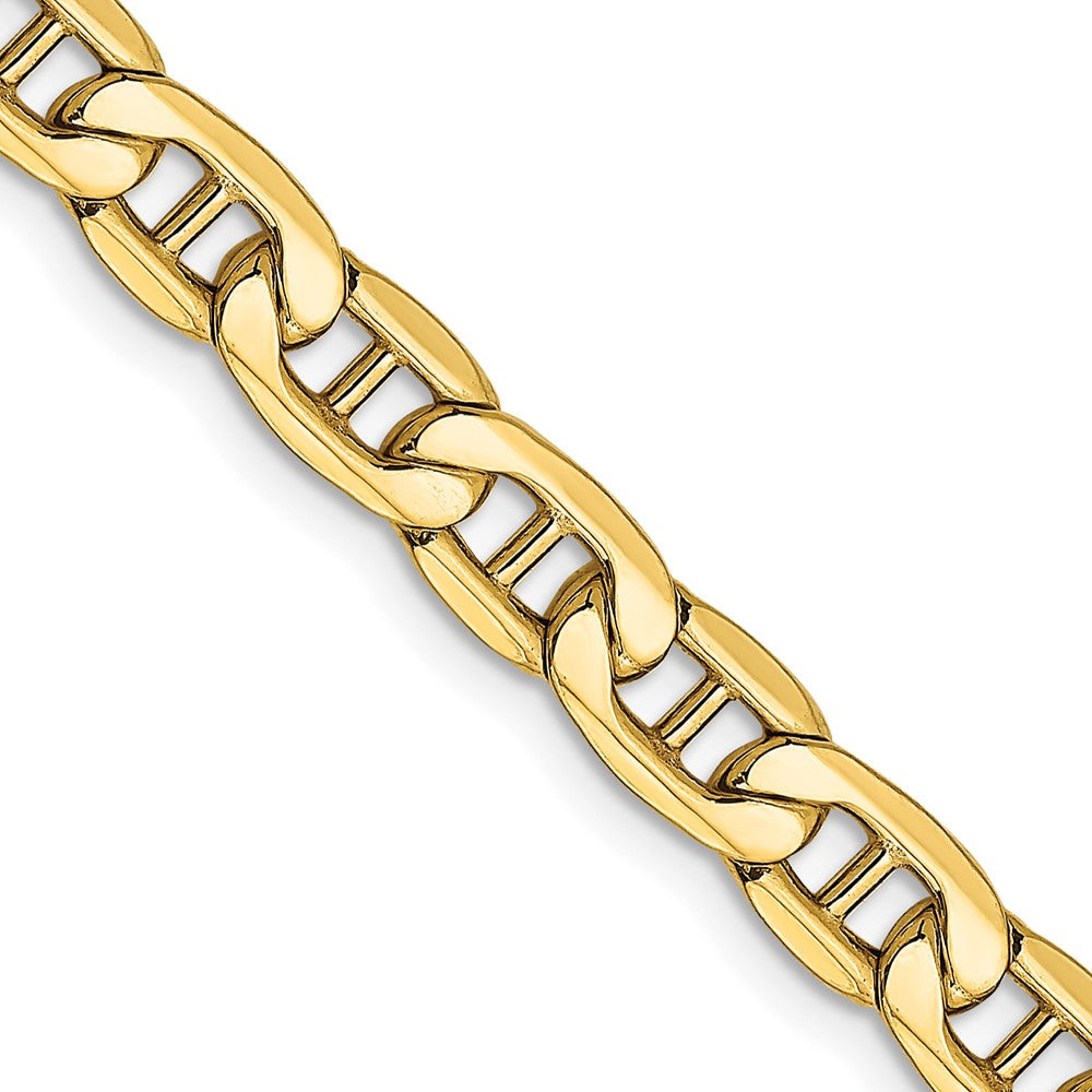 14K Yellow Gold 5.5mm Semi-Solid Anchor Chain