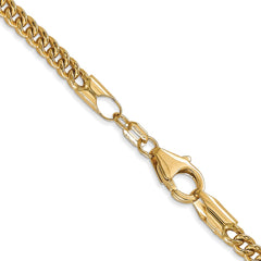 Halbmassive Franco-Kette aus 14 Karat Gelbgold, 3 mm