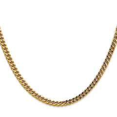 Halbmassive Franco-Kette aus 14 Karat Gelbgold, 3,7 mm