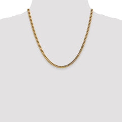 Halbmassive Franco-Kette aus 14 Karat Gelbgold, 3,7 mm