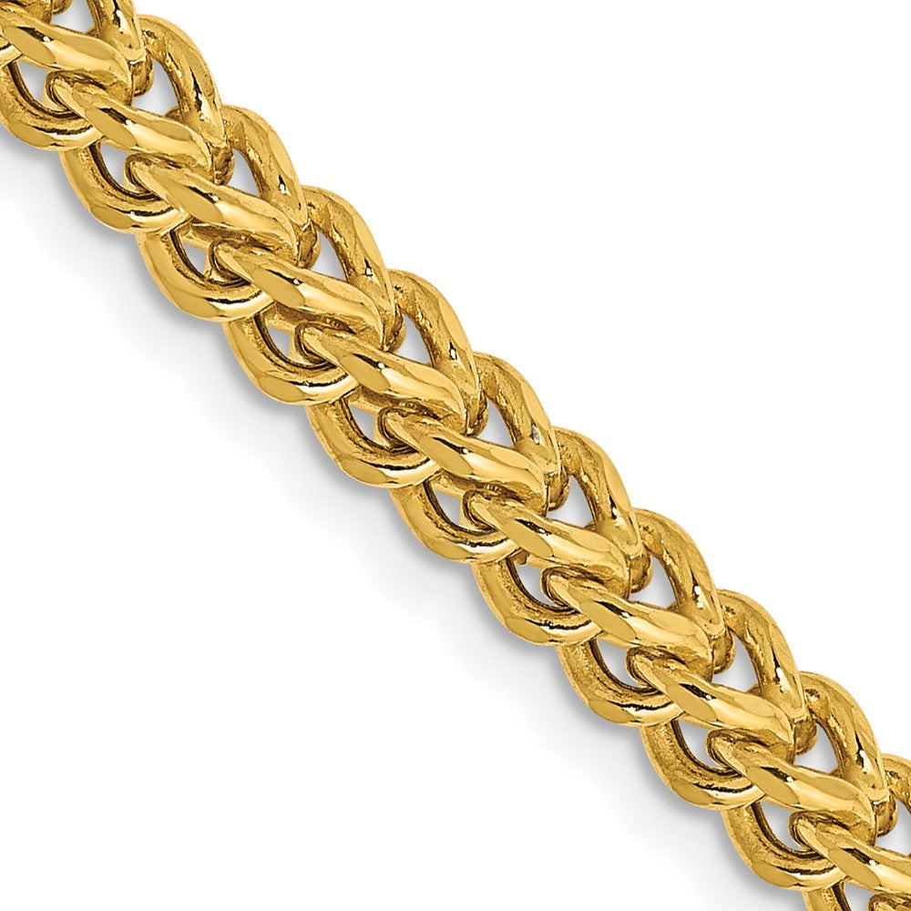 14K Yellow Gold 3.7mm Semi-Solid Franco Chain
