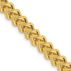 14K Yellow Gold 4.5mm Semi-Solid Franco Chain