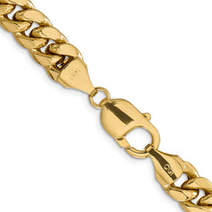 14K Yellow Gold 9.3mm Semi-Solid Miami Cuban Chain