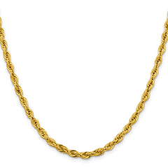 14 Karat Gelbgold, 4,25 mm, halbmassive Seilkette