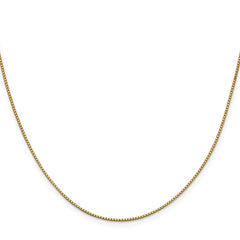 14K Yellow Gold 0.95mm Box Chain
