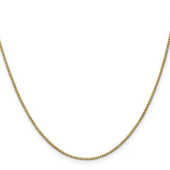 14K Yellow Gold 1mm Box Chain