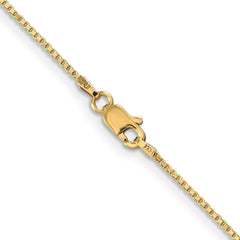 14K Yellow Gold 1mm Box Chain