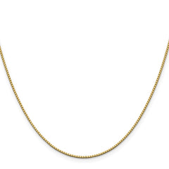 14K Yellow Gold 1.05mm Box Chain