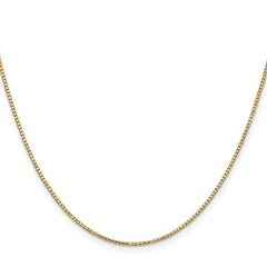 14K Yellow Gold 1.1mm Box Chain