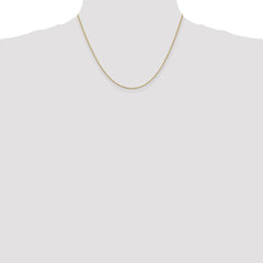 14K Yellow Gold 1.1mm Box Chain