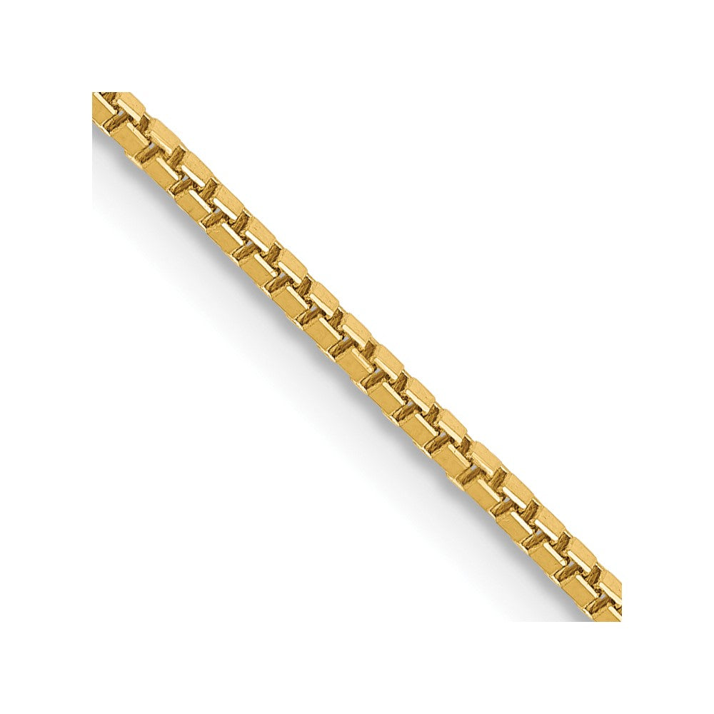 14K Yellow Gold 1.1mm Box Chain