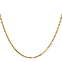 14K Yellow Gold 1.9mm Box Chain