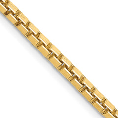 14K Yellow Gold 2.5mm Box Chain