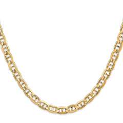 14K Yellow Gold 6.25mm Concave Anchor Chain