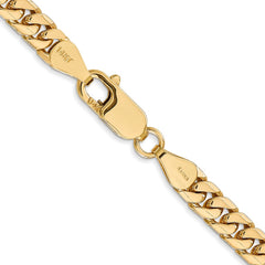 14K Yellow Gold 5mm Solid Miami Cuban Chain
