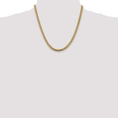 14K Yellow Gold 5mm Solid Miami Cuban Chain