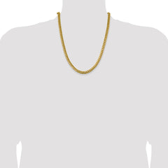 14K Yellow Gold 6.25mm Solid Miami Cuban Chain