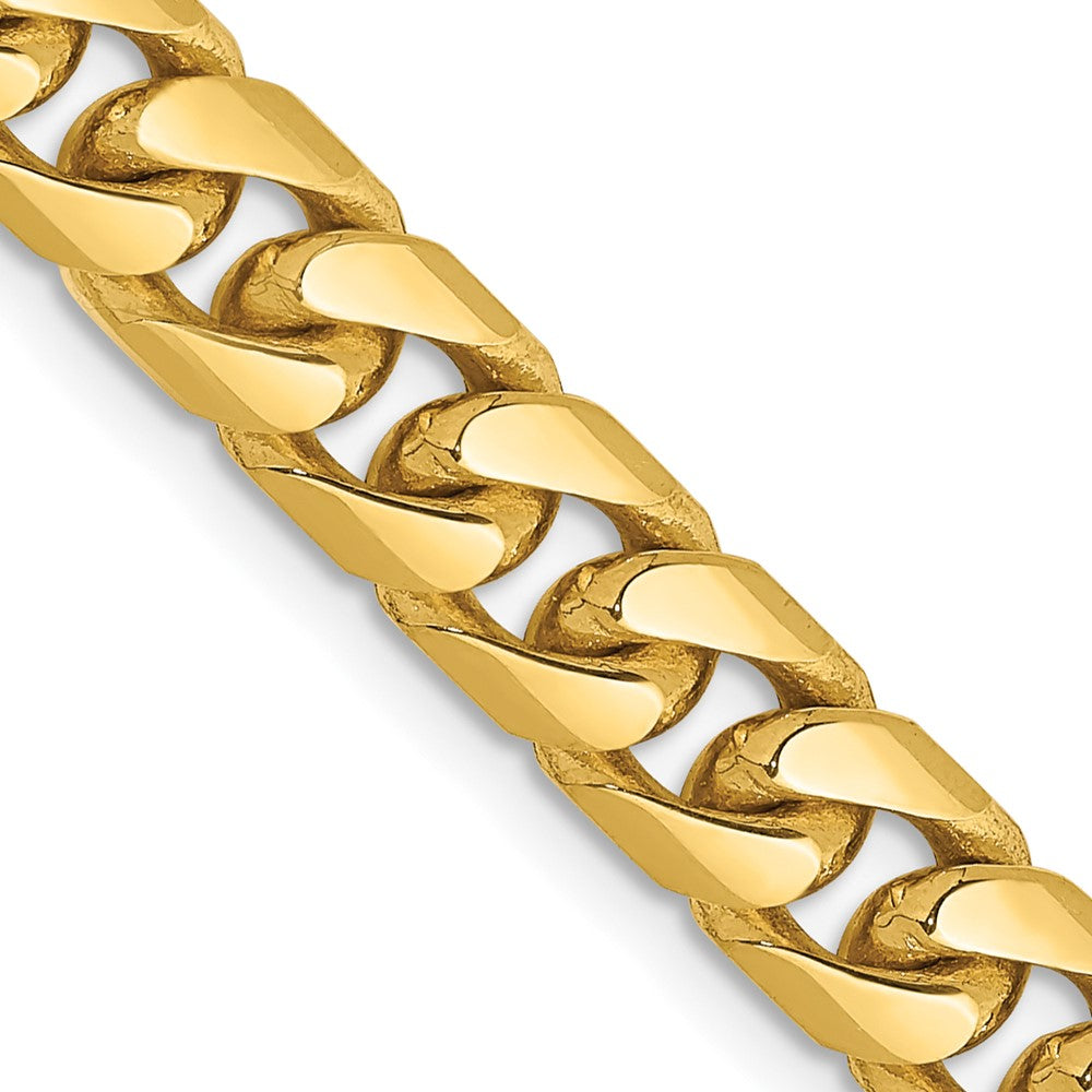 14K Yellow Gold 6.25mm Solid Miami Cuban Chain