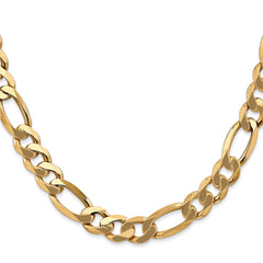 14K Yellow Gold 8.75mm Flat Figaro Chain
