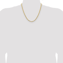 14K Yellow Gold 3mm Franco Chain