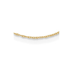 14K Yellow Gold 1mm Rope Chain