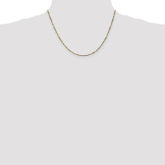 14K Yellow Gold 1.8mm Diamond-cut Milano Rope Chain