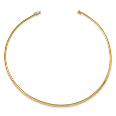 14K Yellow Gold 3mm Lightweight Omega Chain