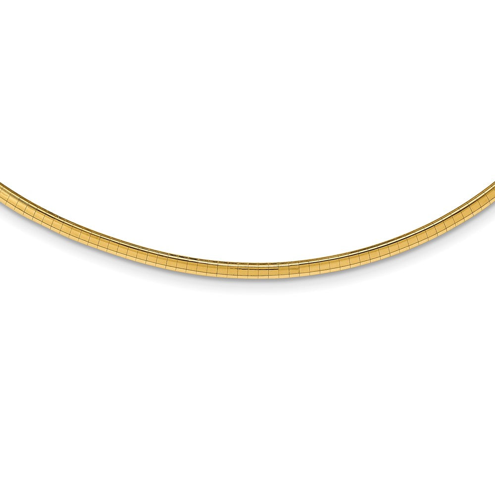 14K Yellow Gold 3mm Lightweight Omega Chain
