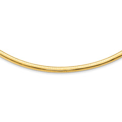 14K Yellow Gold 6mm Lightweight Omega Chain