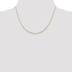 14K Yellow Gold 1.4mm Octagonal Snake Chain