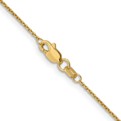14K Yellow Gold 0.95mm Diamond-cut Cable Chain